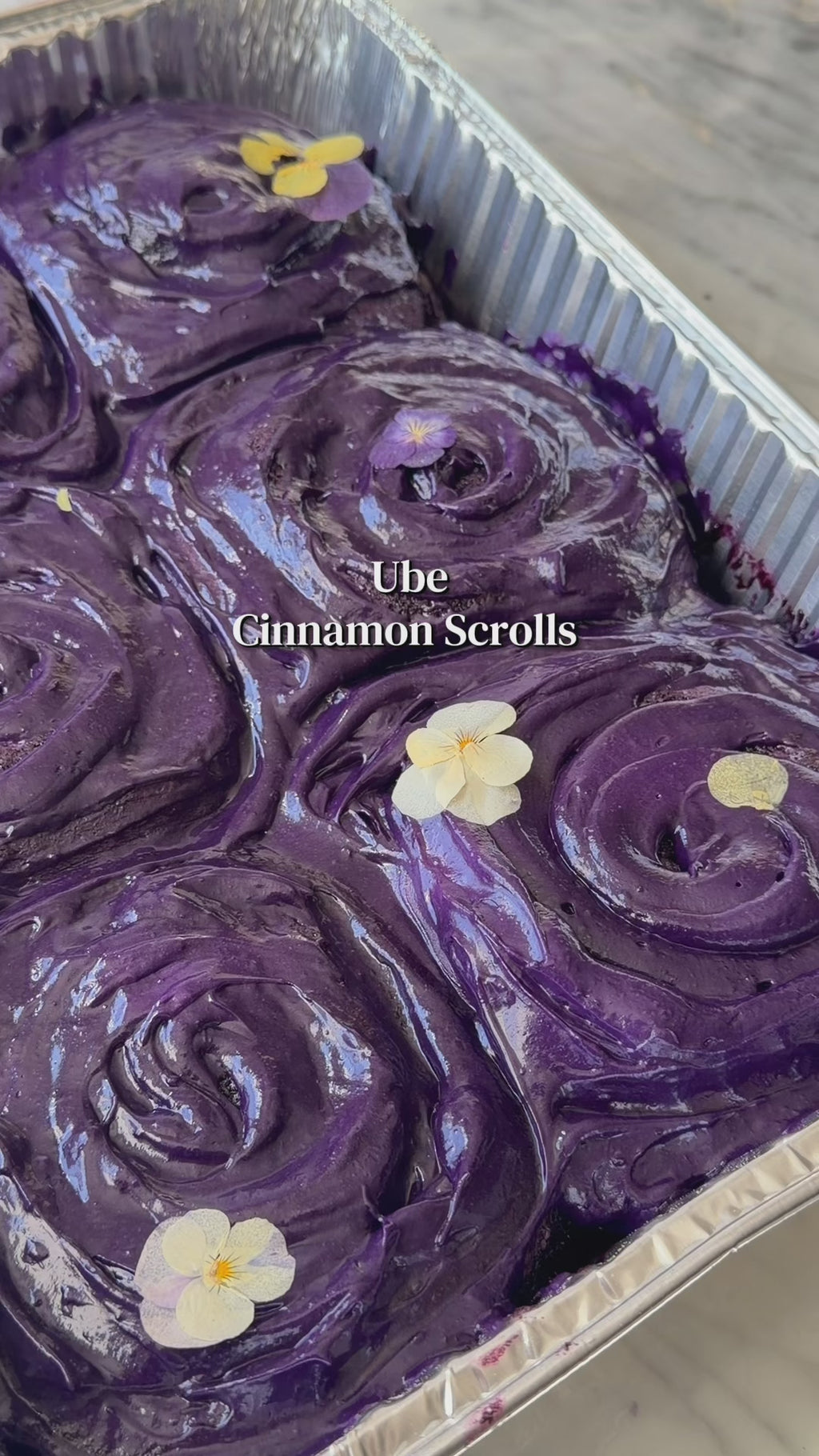 Ube Cinnamon Rolls (Local Pick Up Only)
